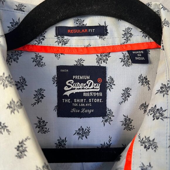 Superdry Shortditch Button Down Shirt Size L - Picture 3 of 11